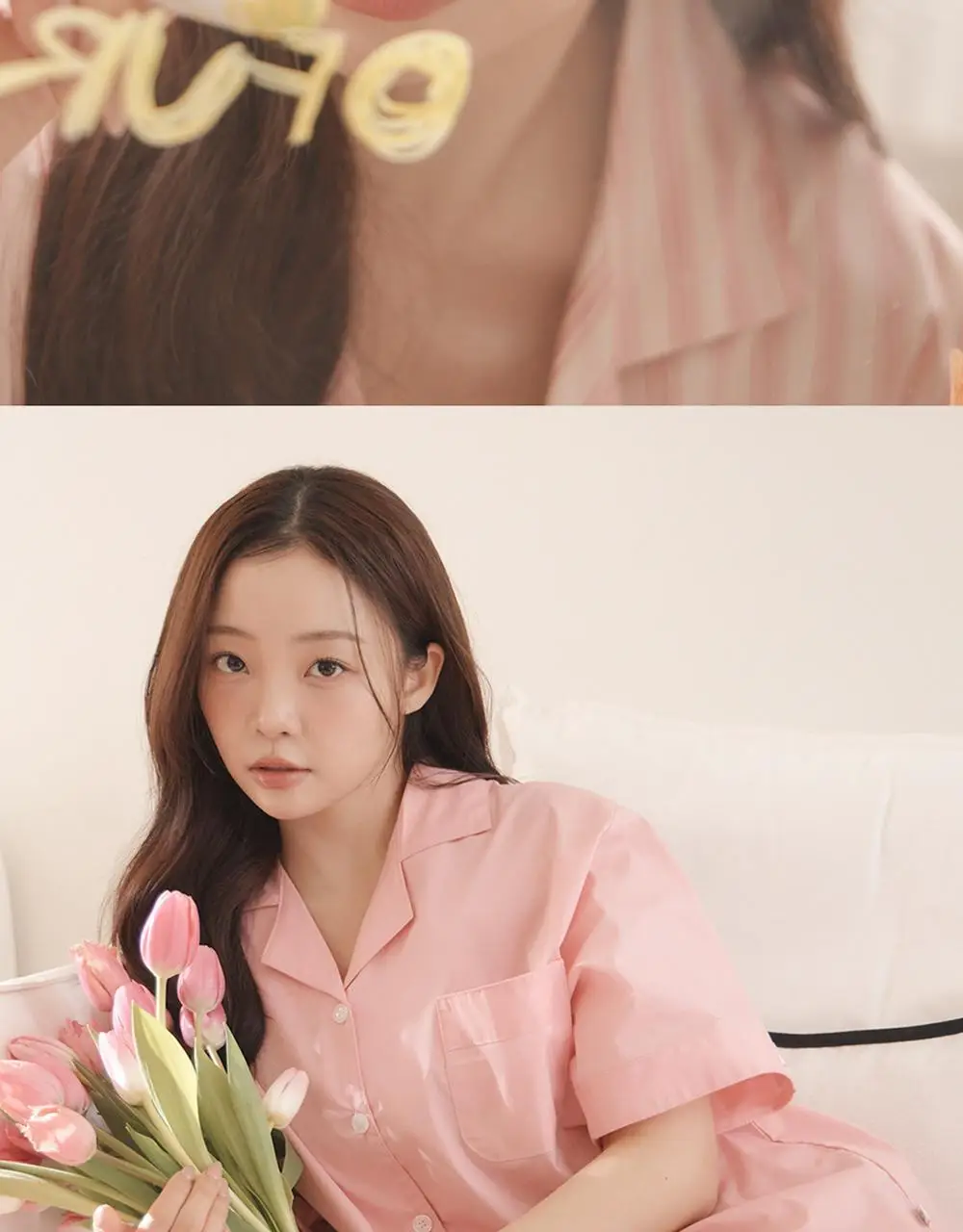 [곽민경 PICK] 오프아워 타이드리듬 글로시피치 긴바지 (M / L / XL) 상세페이지 4